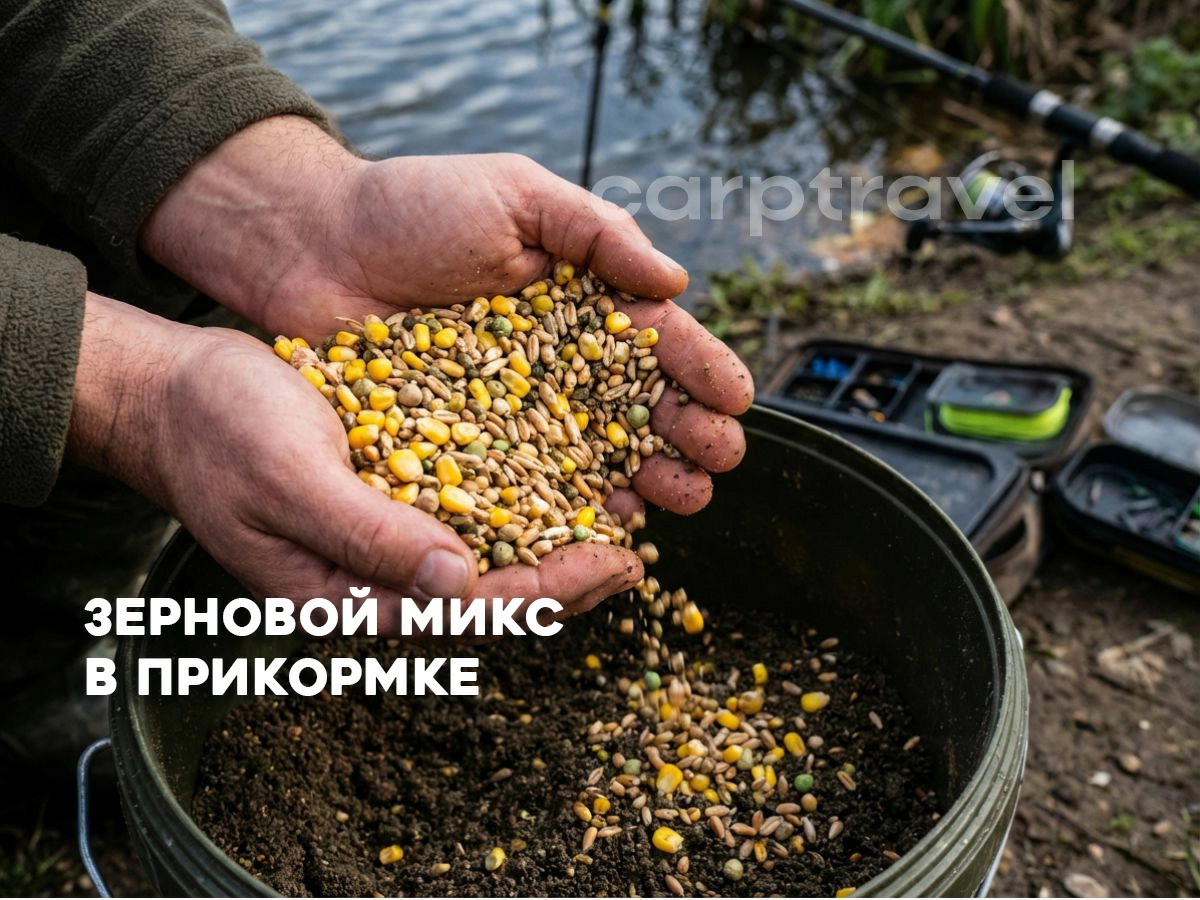 Как правильно использовать зерновой микс в прикормке: рабочие схемы для карпа Как правильно использовать зерновой микс в прикормке: рабочие схемы для карпа