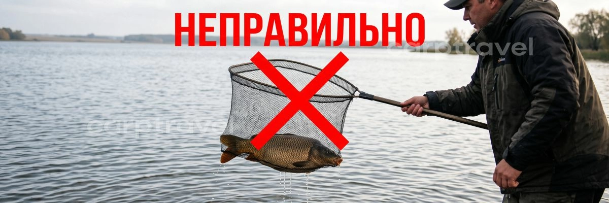 Правильная техника заведения карпа в подсак - залог успешного финала вываживания Правильная техника заведения карпа в подсак - залог успешного финала вываживания