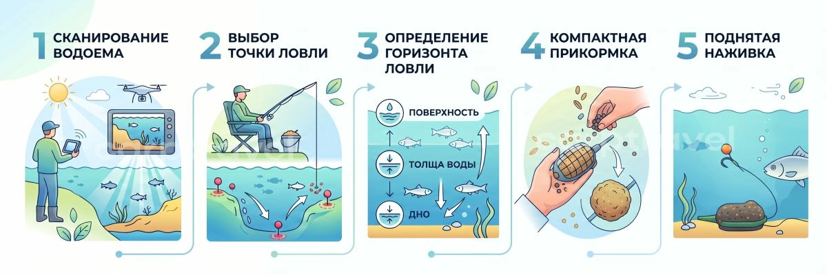 Пошаговый алгоритм поиска рабочего горизонта в жару