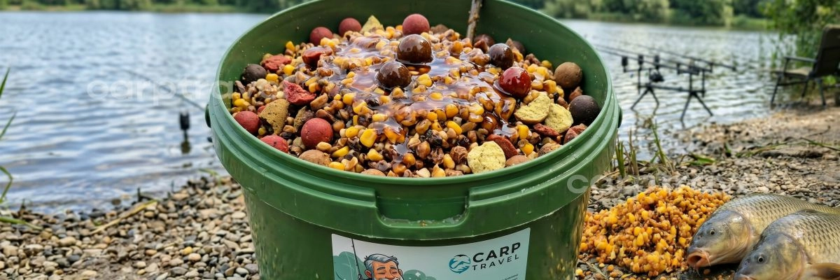 Рабочая прикормочная смесь для середины мая: зерно, бойлы, ликвиды Рабочая прикормочная смесь для середины мая: зерно, бойлы, ликвиды