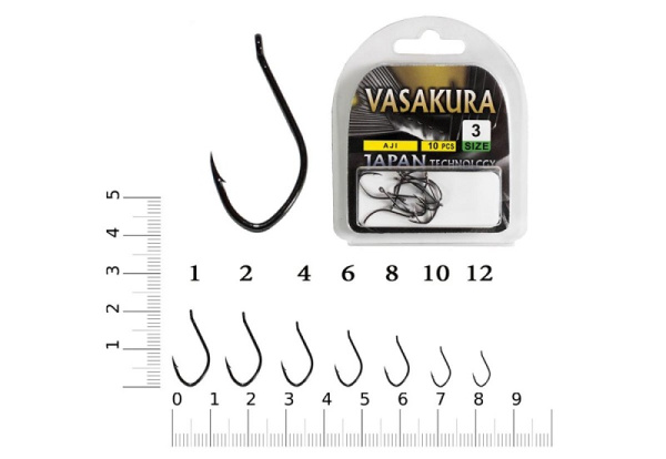 Крючки EastShark NEW Vasakura AJI №10 Тефлон с бородкой1