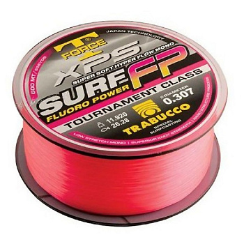 Леска Trabucco T-Force XPS Surf Fluoro Power  600м 5,42кг/0,203мм (Розовая) 