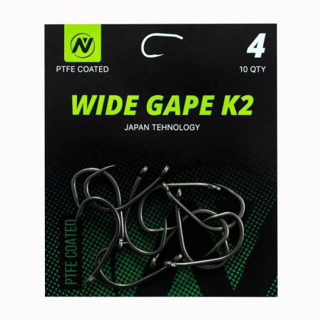Крючки карповые VN Tackle Wide Gape K2 Size 4 Тефлон 2