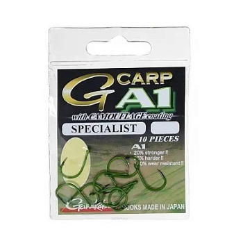Крючки Gamakatsu A1 G-Carp Specialist Size 6 Camougreen 